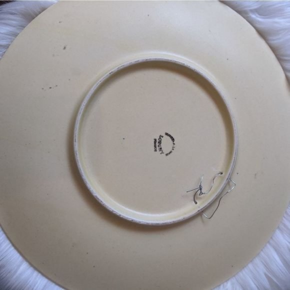 Antique 1930s Longwy handpainted cherry platter - Picture 8 of 13